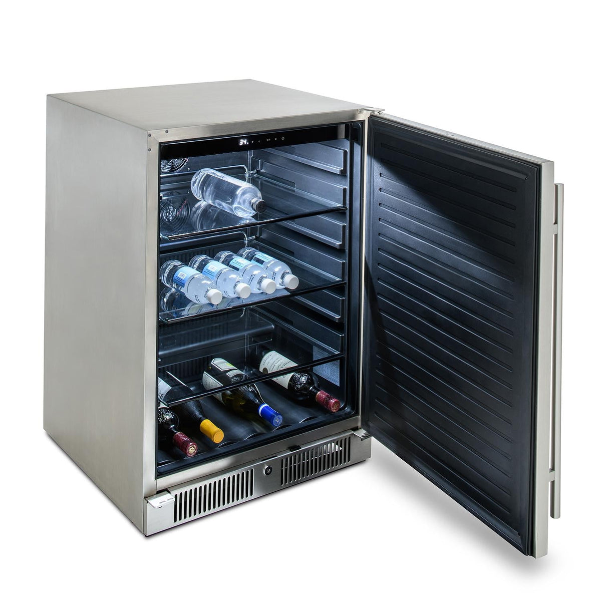 Blaze 24-Inch Outdoor Refrigerator – 5.5 Cu. Ft. Stainless Steel, 152-Can Capacity