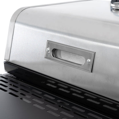 4-Burner Gas Grill & Griddle Combo with Pizza Pan – 49,200 BTU