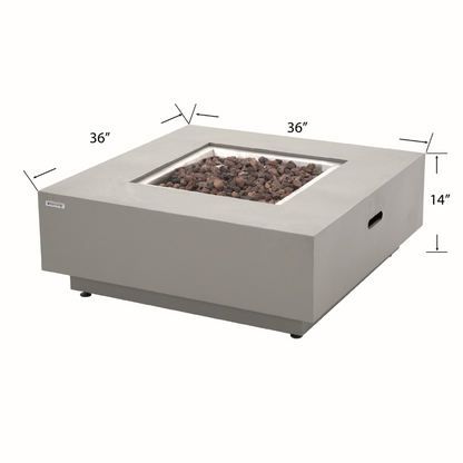 50,000 BTU Outdoor Propane Fit Pit Table with Natural Gas Conversion Kit included