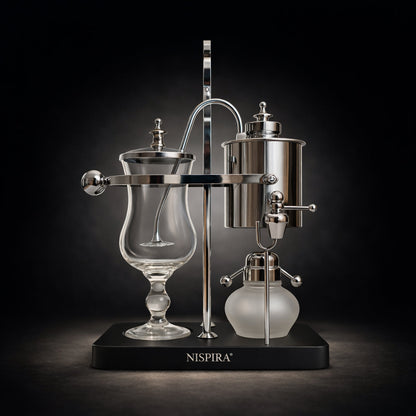 Nispira Vintage Belgian Syphon Coffee Maker – Silver
