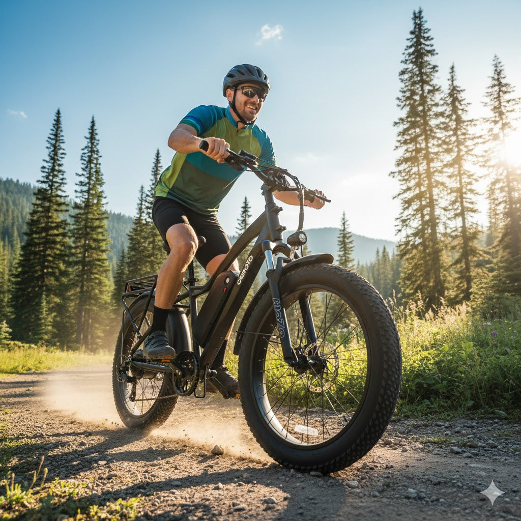 CEMOTO EB28D 26" Foldable Fat Tire Electric All-Terrain Mountain Bike