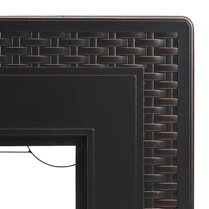 Albany 44" Woven Aluminum Convertible Gas Fire Pit Table – 45,000 BTU