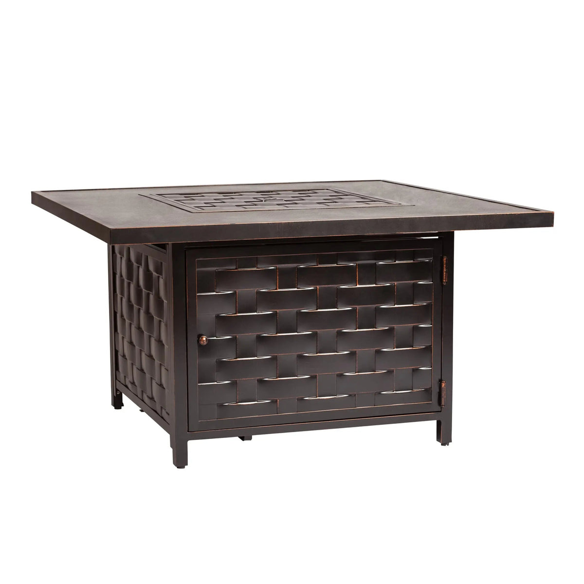 Armstrong 42" Square Cast-Aluminum Propane Fire Pit Table – 55,000 BTU