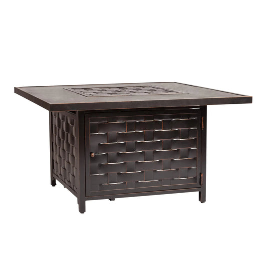 Armstrong 42" Square Cast-Aluminum Propane Fire Pit Table – 55,000 BTU