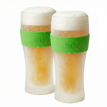 Barcelona Acrylic Cooling Beer Glassware – Set of 2