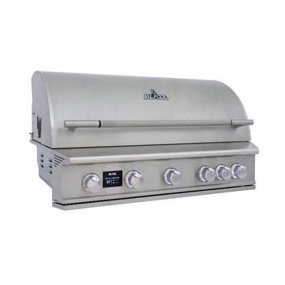 Blaze LTE PRO 40-Inch 5-Burner Built-In Grill with Digital Temperature Screen & Rotisserie
