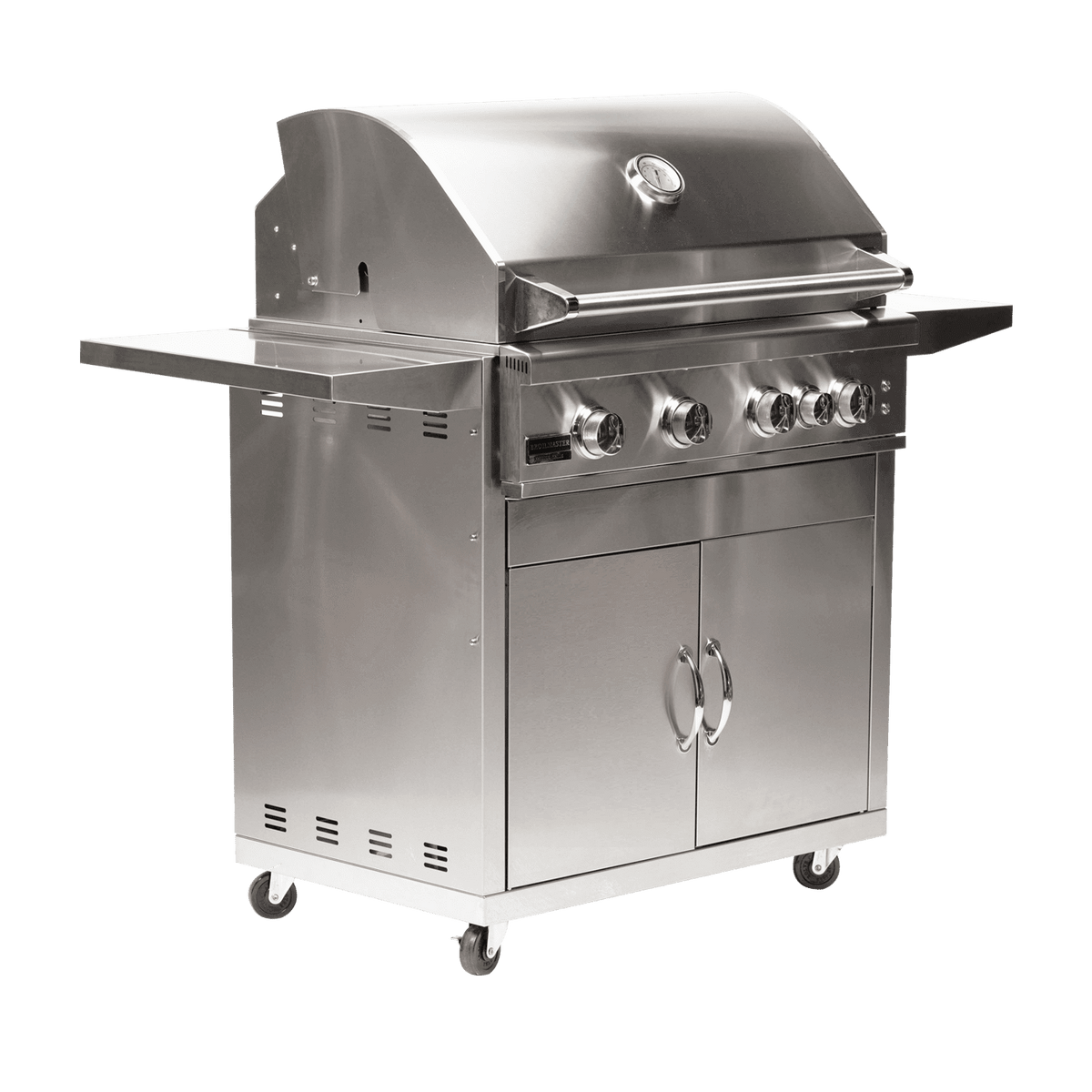 Broilmaster Marine Grade Stainless Series 32-Inch Freestanding Gas Grill with Cart & Rear Infrared Burner