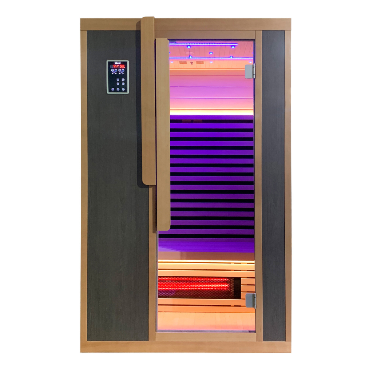 Blisspod Bergen Deluxe 2-Person Full Spectrum Infrared Sauna with Red Light Therapy