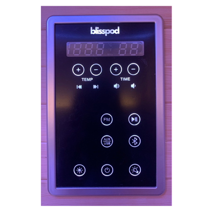 Blisspod Bergen Deluxe 2-Person Full Spectrum Infrared Sauna with Red Light Therapy