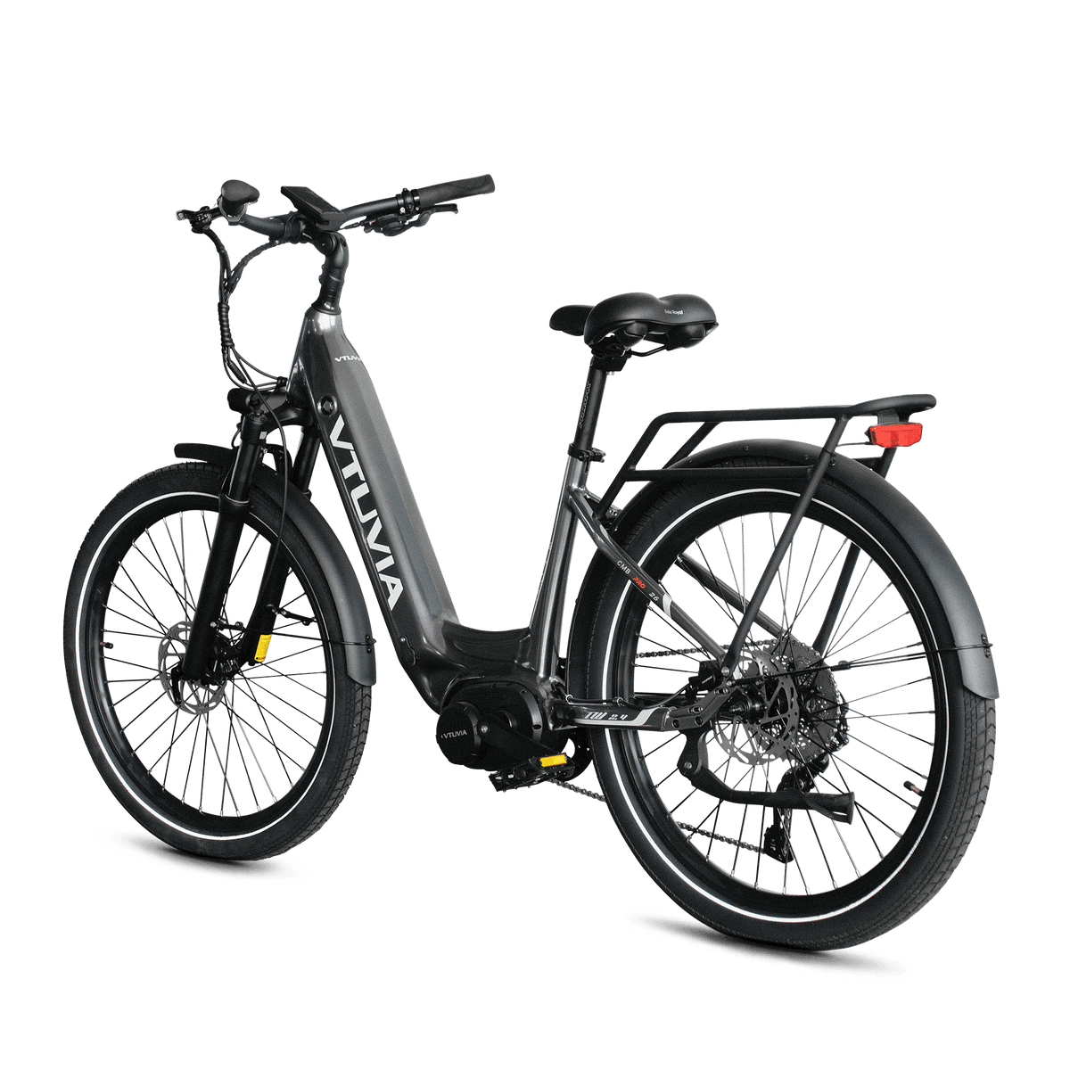 VTUVIA CMB 8-Speed 500W Mid-Drive Step-Through Electric Commuter Bike