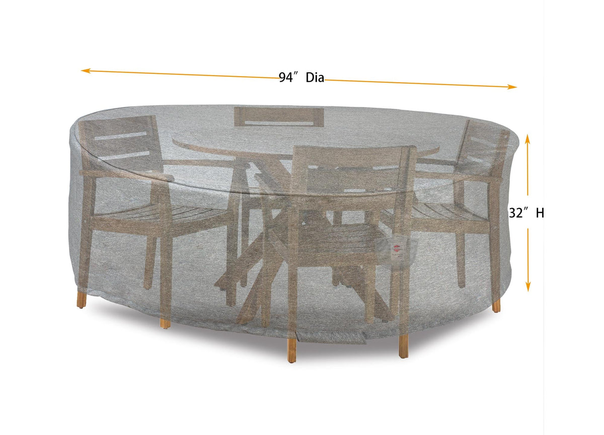 Shield Platinum Collection Round Outdoor Dining Table Cover