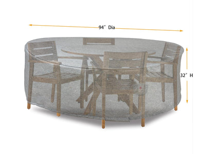 Shield Platinum Collection Round Outdoor Dining Table Cover
