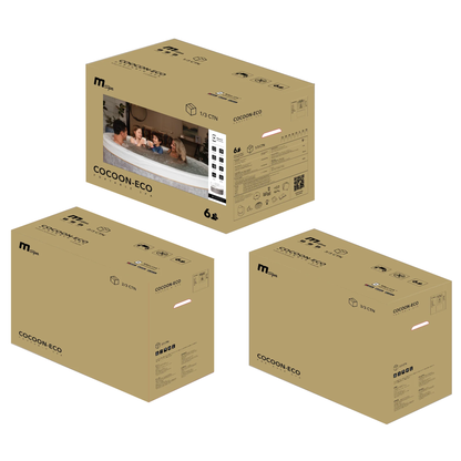 MSpa Cocoon Verto Series 6-Person Rigid Foam Spa