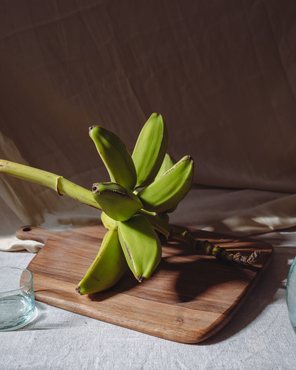 Une Vie Nomade Handmade Charcuterie Walnut Handled Serving Board