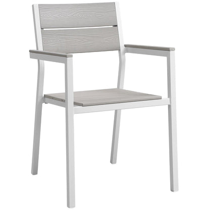 Modway Maine 9-Piece Outdoor Patio Dining Set – Seats 8