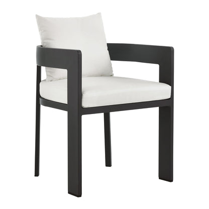 Modway Tahoe 5-Piece Outdoor Aluminum Dining Set – 59" Round Table