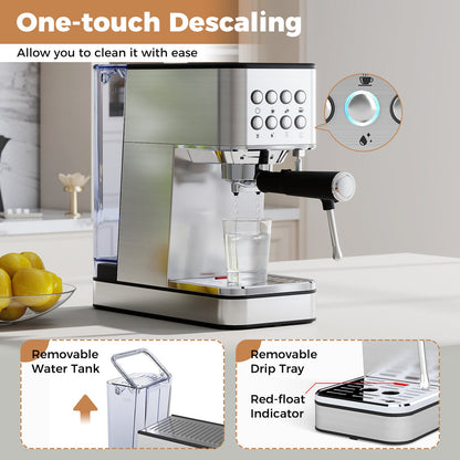 DirectDeals 20 Bar Espresso Machine with Steam Wand