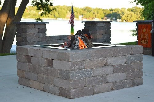 Firebuggz 24-Inch Square Stainless Steel Fire Pit Insert – FB01-0004SST
