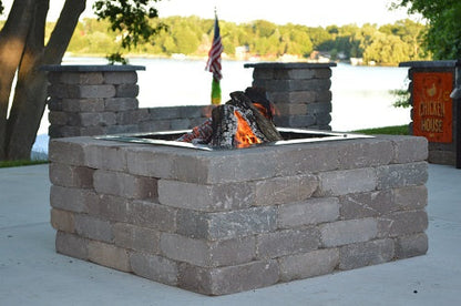 Firebuggz 24-Inch Square Stainless Steel Fire Pit Insert – FB01-0004SST