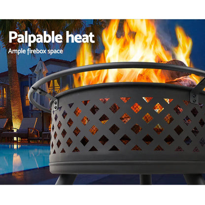 Grillz 2-in-1 30" Fire Pit & BBQ Grill