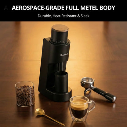 Ultra-Slim Single-Dose Coffee Grinder – 38mm Conical Burr