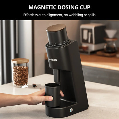Ultra-Slim Single-Dose Coffee Grinder – 38mm Conical Burr