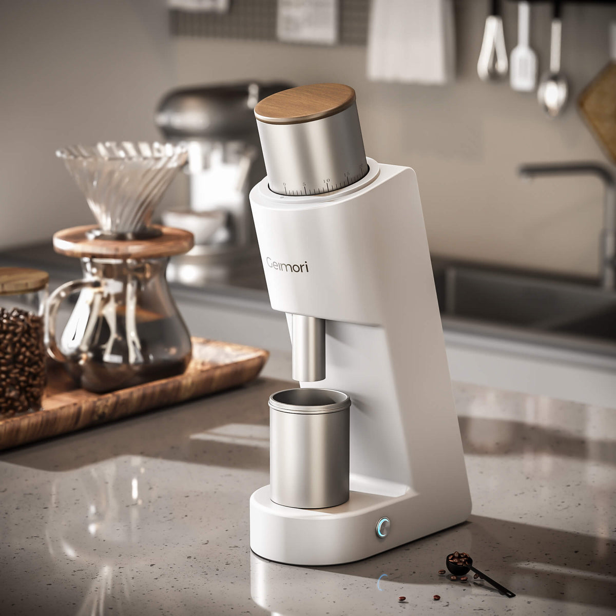 Ultra-Slim Single-Dose Coffee Grinder – 38mm Conical Burr