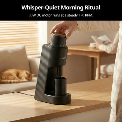 Ultra-Slim Single-Dose Coffee Grinder – 38mm Conical Burr