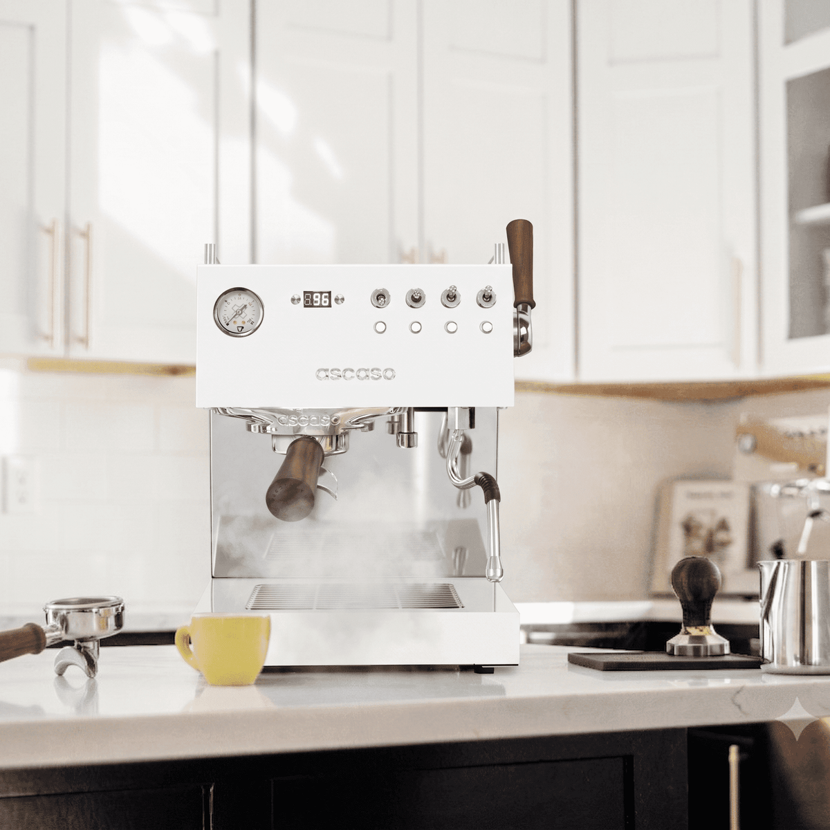 Ascaso Steel DUO PLUS PID Espresso Machine - White