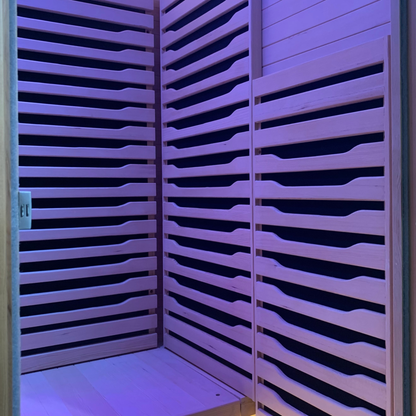 Blisspod Helsinki Deluxe 2-Person Full Spectrum Infrared Sauna with Red Light Therapy