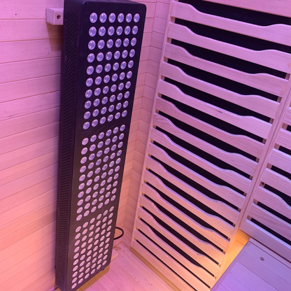 Blisspod Helsinki Deluxe 2-Person Full Spectrum Infrared Sauna with Red Light Therapy