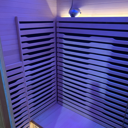 Blisspod Helsinki Deluxe 2-Person Full Spectrum Infrared Sauna with Red Light Therapy