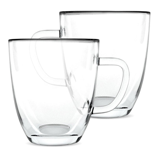 16 oz Double-Wall Borosilicate Glass Mugs – Set of 2 - Lavista Moderna