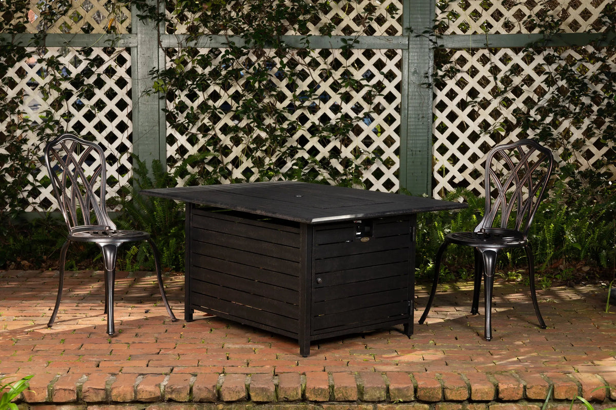 Longmont 48" Rectangular Aluminum Propane Fire Pit Table – 55,000 BTU