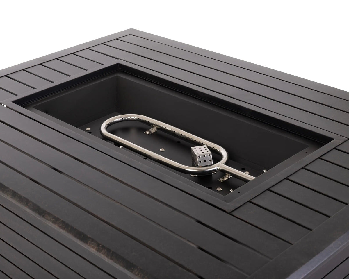 Longmont 48" Rectangular Aluminum Propane Fire Pit Table – 55,000 BTU