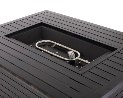 Longmont 48" Rectangular Aluminum Propane Fire Pit Table – 55,000 BTU