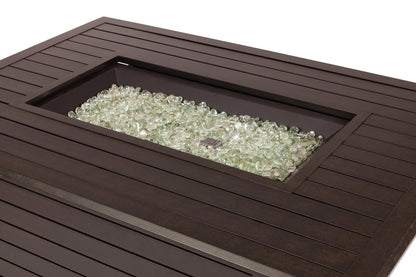 Longmont 48" Rectangular Aluminum Propane Fire Pit Table – 55,000 BTU