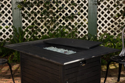 Longmont 48" Rectangular Aluminum Propane Fire Pit Table – 55,000 BTU