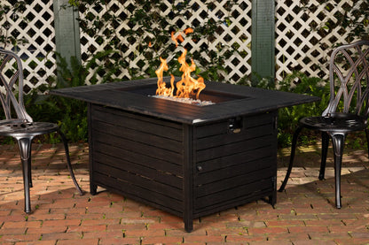 Longmont 48" Rectangular Aluminum Propane Fire Pit Table – 55,000 BTU
