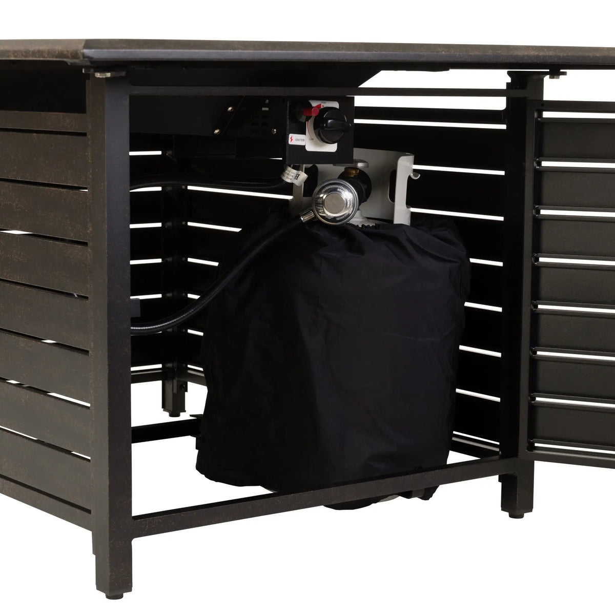 Longmont 48" Rectangular Aluminum Propane Fire Pit Table – 55,000 BTU