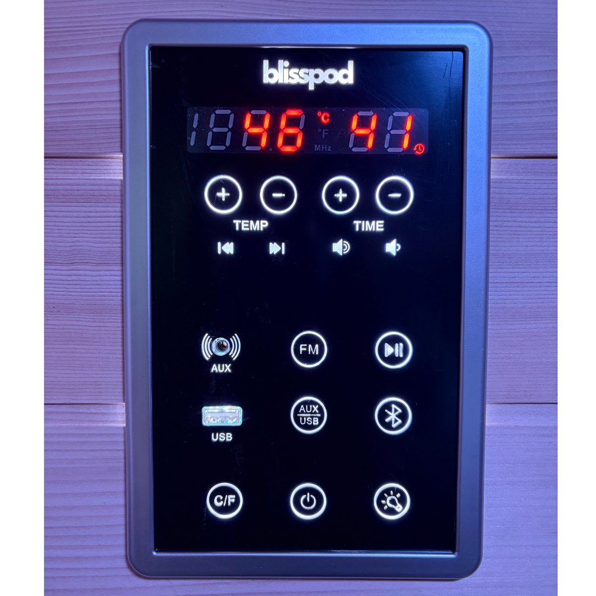 Blisspod Malmo Deluxe 1–2 Person Infrared Sauna with Red Light Therapy