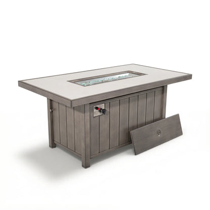 Marindo Patio 56.5'' Propane Smokeless Rectangular Fire Pit Table