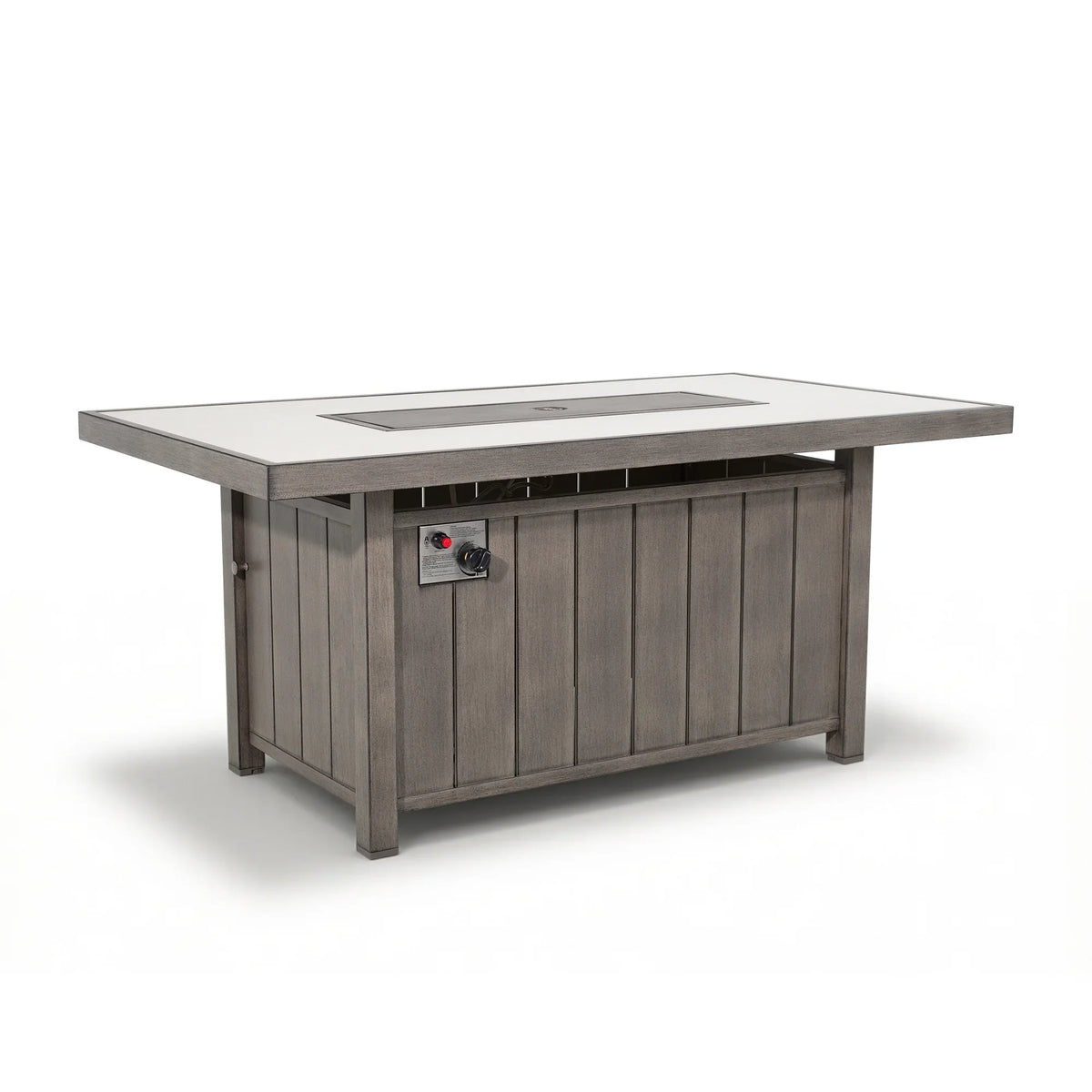 Marindo Patio 56.5'' Propane Smokeless Rectangular Fire Pit Table