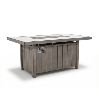 Marindo Patio 56.5'' Propane Smokeless Rectangular Fire Pit Table