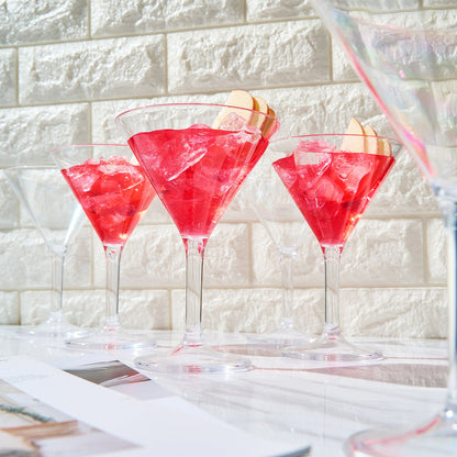 Barcelona Acrylic Martini Glasses, Set of 6