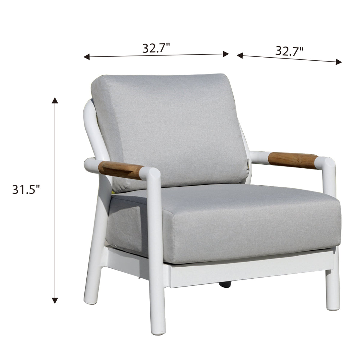 Santorini Outdoor "More Substantial" Patio Lounge Chair