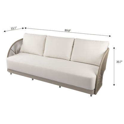 Malibu 3-Seat Outdoor "More Streamlined" Sofa