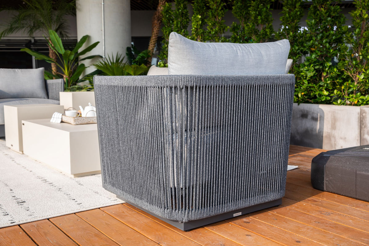 Capri 3-Piece Aluminum Outdoor 5-Seating "Contemporary" Patio Furniture Set
