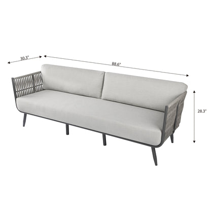 Milano 3-Seat Outdoor Patio Sofa