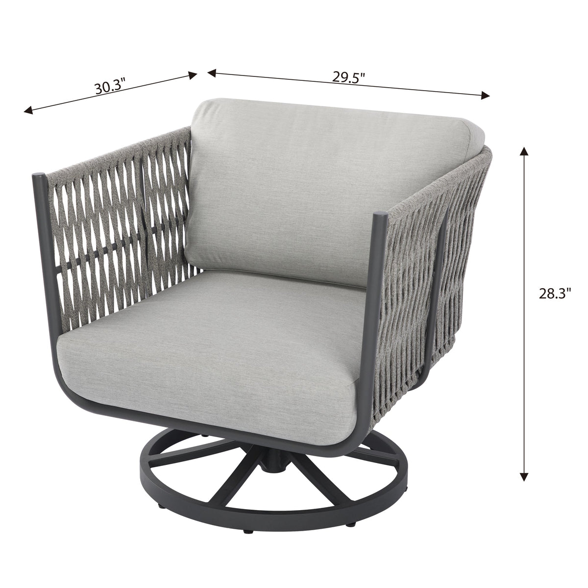 Milano Outdoor Patio Swivel Chair